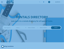 Tablet Screenshot of justrentit.com.au